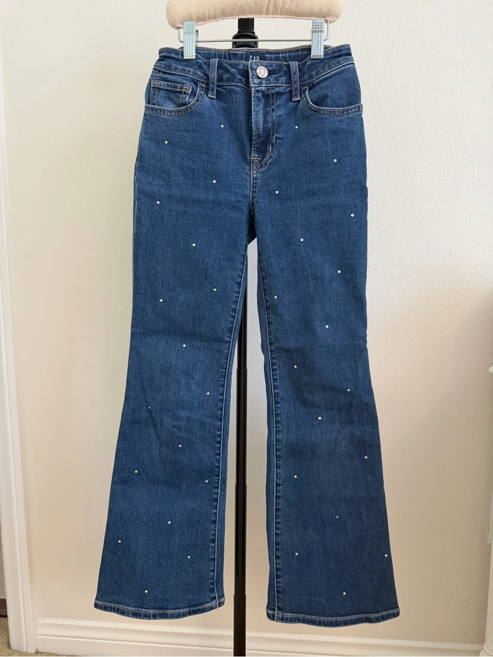 Girls GAP Dark Blue Embellished Jeans